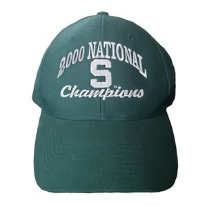 Michigan State Spartans Hat 2000 National Champions NCAA Twins Cap Green College